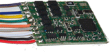 Motor Control & Function DCC Decoder w/Hard Wire Leads -- 1 x 5/8 x 1/8"  25 x 15.4 x 3.3mm-1