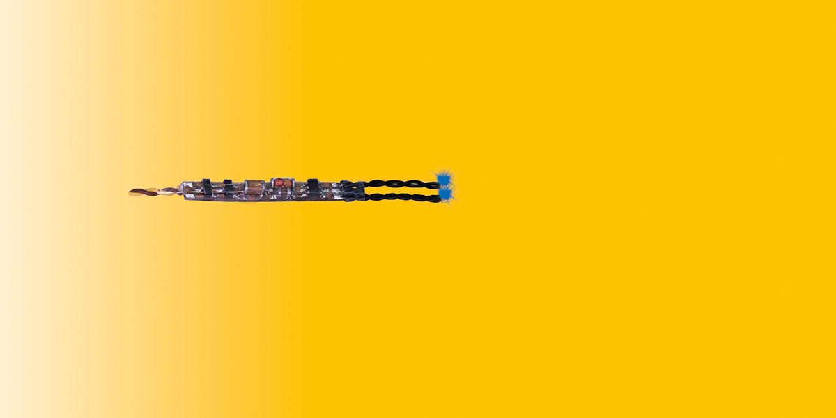 LED w/Wires & Resistor -- Blue, 1/16 x 1/32"  1.6 x .8mm pkg(5)-1