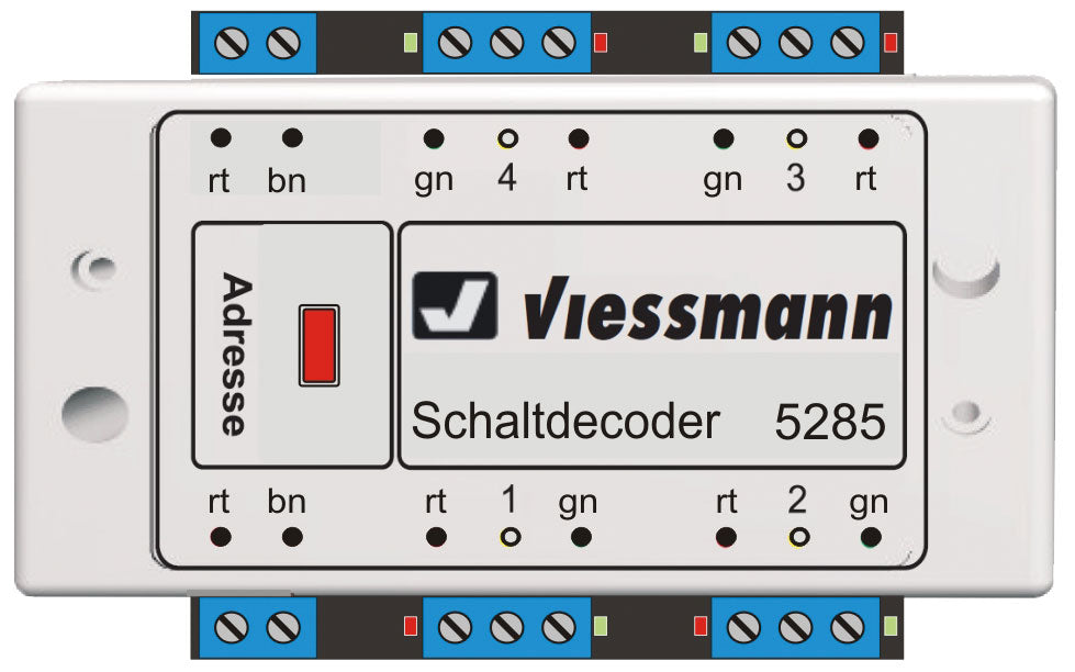 Multi-Protocol Switching (Relay Control) Decoder -- Contains 4 Relays, Works w/DCC & Marklin Motorola Systems-2