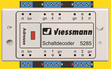 Multi-Protocol Switching (Relay Control) Decoder -- Contains 4 Relays, Works w/DCC & Marklin Motorola Systems-1