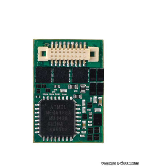 DCC Motor Control Decoder -- 2 Function with Next18 Plug - 7/16 x 3/8 x 3/32"  1.55 x .95 x .21cm