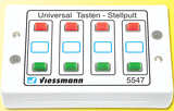 Universal Pushbutton Panel w/Momentary Switches for Solenoid Signal/Accessory -- Controls 4 Turnouts or 2-Aspect Signals-1