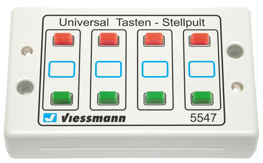 Universal Pushbutton Panel w/Momentary Switches for Solenoid Signal/Accessory -- Controls 4 Turnouts or 2-Aspect Signals-2