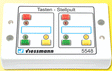 Universal Pushbutton Panel w/Momentary Switches for Solenoid Signal/Accessory -- With Red/Yellow/Green Feedback LEDs - Controls 2 3-Aspect Signals-1