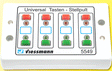 Universal Pushbutton Panel w/Momentary Switches for Solenoid Signal/Accessory -- With Red/Green Feedback LEDs - Controls 4 Turnouts or 2-Aspect Signals-1