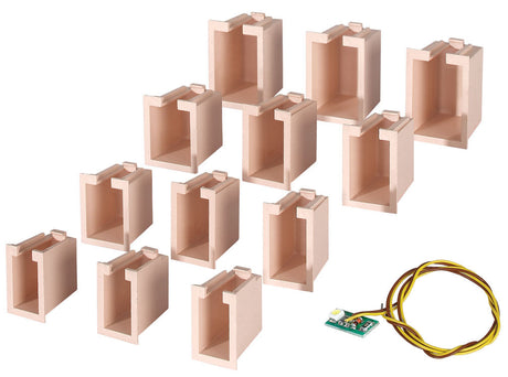 House Illumination Starter Set -- 12 Lightboxes (4 Different Sizes) & 1 White LED-2
