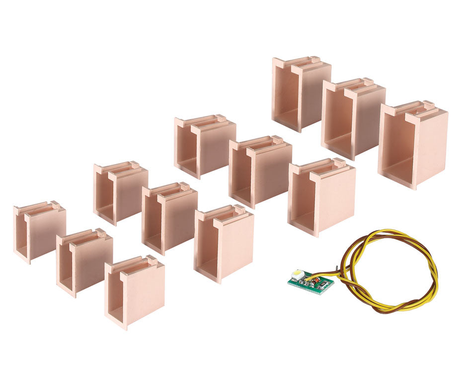 House Illumination Starter Set -- 12 Lightboxes (4 Different Sizes) & 1 White LED-4