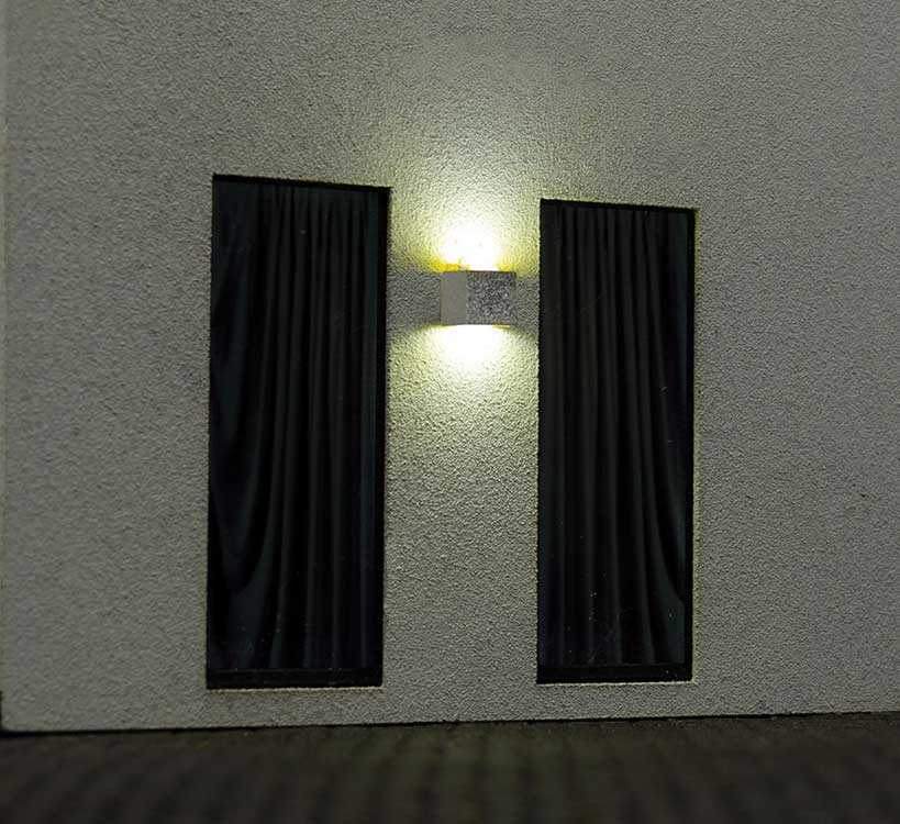 Modern Wall-Mount Lamp w/2LEDs-2