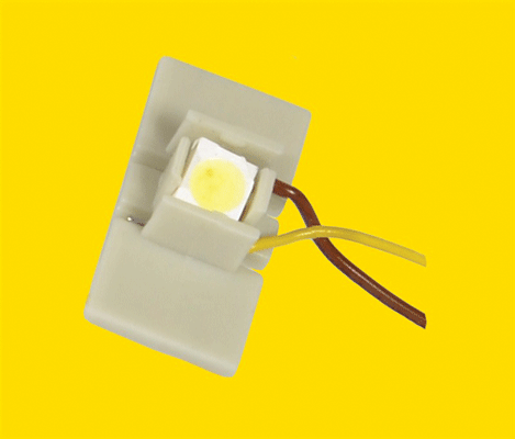 Floor-Mount Interior Light LEDs w/Wires pkg(10) -- Yellow-1