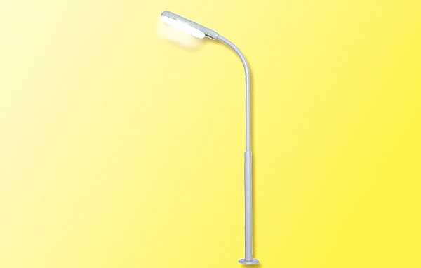 LED Whip-Style Street Lamp w/Plug Base & Socket -- White LED, 10-16 V, 3-15/16"  10cm Tall-1