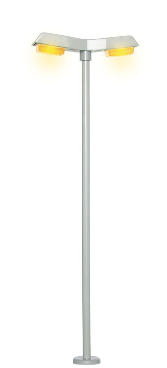 LED Streetlight -- Double Modern Street Lamp 3-15/16"  10cm 10-16 Volt, Yellow LED-2