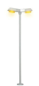 LED Streetlight -- Double Modern Street Lamp 3-15/16"  10cm 10-16 Volt, Yellow LED-2
