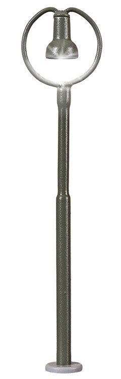 Nostalgic LED Platform Light w/Plug Base & Socket -- Era II-IV, Gray Metal Mast, Warm White LED 10-16 V  1-7/8"  4.7cm Tall-2