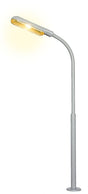 LED Whip-Style Street Lamp w/Plug Base & Socket -- Yellow LED, 10-16 V, 2-1/8"  5.4cm Tall