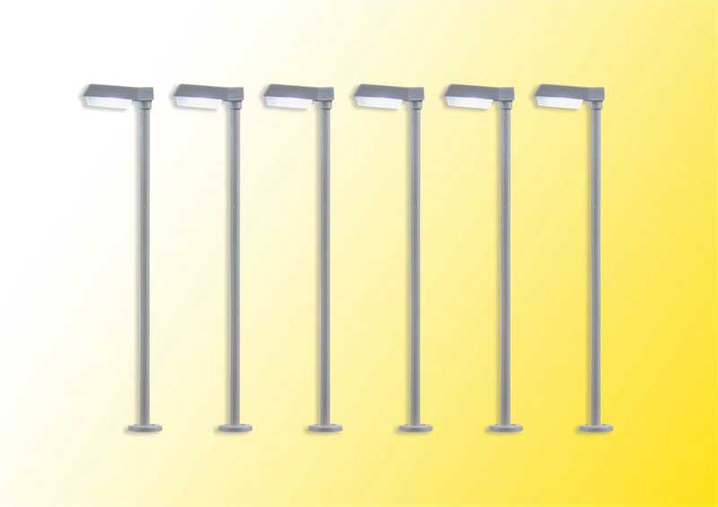 Modern LED Street Light -- 2-3/16"  5.5cm Tall pkg(6)