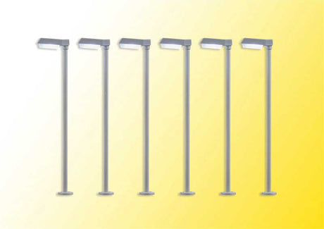 Modern LED Street Light -- 2-3/16"  5.5cm Tall pkg(6)