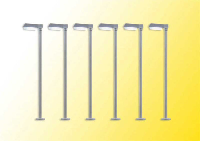 Modern LED Street Light -- 2-3/16"  5.5cm Tall pkg(6)