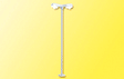 Modern Double-Arm LED Streetlight -- White, 2-1/8"  5.4cm Tall, 10-16 Volt-1