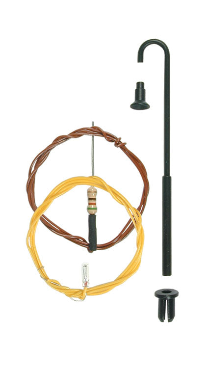 Swan Neck Lamp - Street Light Kit w/Bulb -- 1-7/8  4.8cm Tall"-2