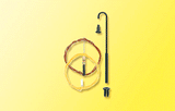 Swan Neck Lamp - Street Light Kit w/Bulb -- 1-7/8  4.8cm Tall"-1