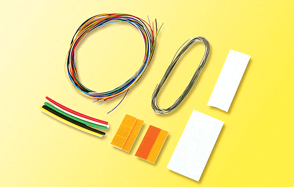 Locomotive Decoder Installation Set -- All-Scale - Includes Wire, Shrink Tubing, Thin Solder & Mounting Tape-1