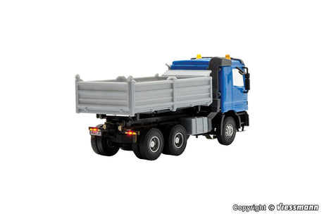 Operating 1996 Mercedes-Benz Actros Dump Truck w/Lights - CarMotion -- Blue, Silver-2
