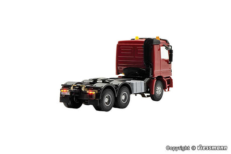 Operating 1996 Mercedes-Benz Actros 3-Axle Semi Tractor w/Lights - CarMotion -- Red, Black-2