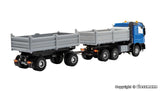 2-Axle Dump Trailer w/Tail Lights - CarMotion -- Silver, Black-2