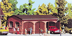 Three-Door Garage -- 4-3/8 x 2-3/4 x 1-3/4"  11 x 7 x 4.5cm-1