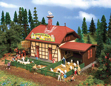Petting Zoo w/Animals - Kit -- 6-1/2 x 6-1/8 x 6-1/2"  16.5 x 15.5 x 16.5cm-1