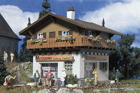 Butcher's Shop "Ludwig Huber" -- 4-13/16 x 4 x 3-13/16"  12 x 10 x 9.5cm-1