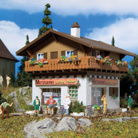 Butcher's Shop "Ludwig Huber" -- 4-13/16 x 4 x 3-13/16"  12 x 10 x 9.5cm