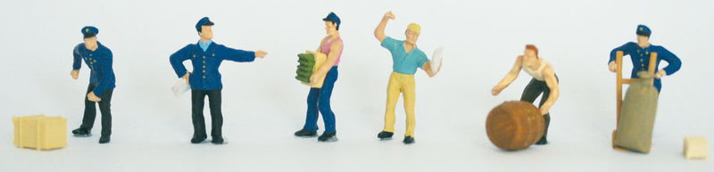 Delivery Men w/Loads -- pkg(6)