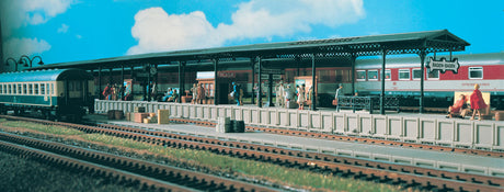 Station Platform w/Cover & Accessories -- 40-1/2 x 1-7/8 x 2-5/8"  102 x 4.8 x 6.6cm-1