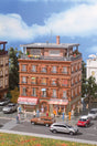 Brick Apartment Building w/Penthouse -- Kit - 5-1/8 x 4-1/8 x 7-11/16"  13 x 10.5 x 19.5cm