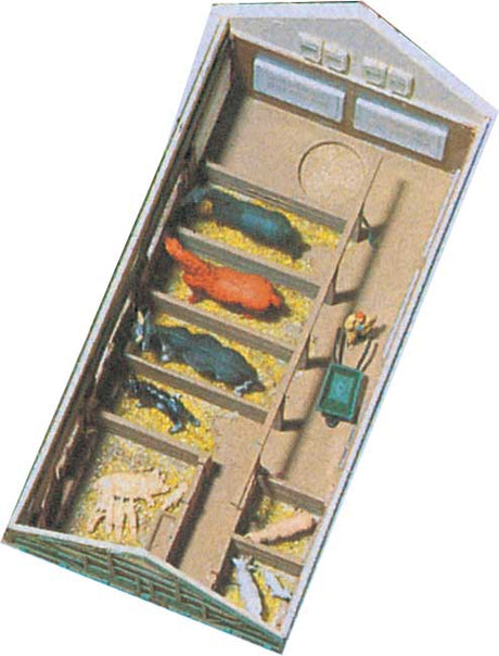 Stable w/Pigeon Loft -- 5-1/2 x 3-1/8"  14 x 8cm-2