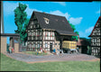 House w/Barn -- 4-7/8 x 2-3/4 x 4-3/4"  12.5 x 7 x 12cm