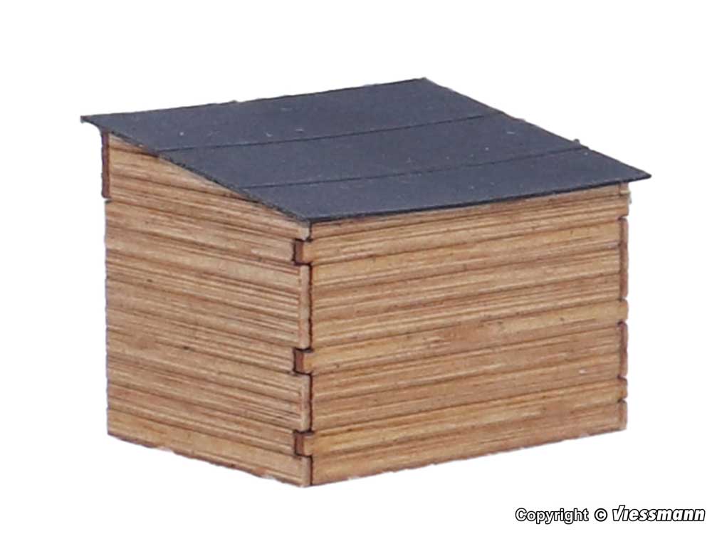 Goat Stable w/Goats -- Polyplate Kit - 1-7/16 x 1-1/8 x 1-1/8"  3.7 x 2.8 x 2.8cm-2