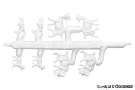 Goat Stable w/Goats -- Polyplate Kit - 1-7/16 x 1-1/8 x 1-1/8"  3.7 x 2.8 x 2.8cm-3
