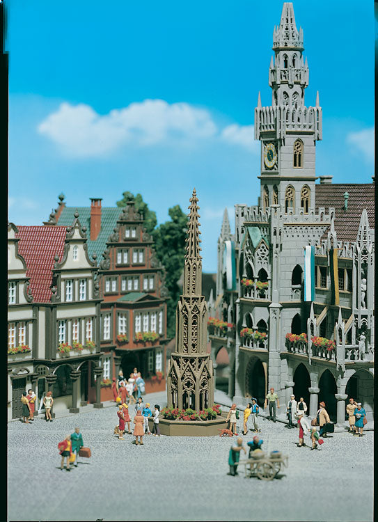 Ornamental Fountain -- 2-1/8 x 2-1/8 x 5-3/4"  5.5 x 5.5 x 14.5cm