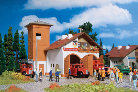 Fire Station 112 -- 5-13/64 x 5-5/8 x 4" 13 x 14 x 10cm; 2-13/32 x 2-13/32 x 5-13/64" 6 x 6 x