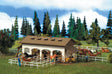Riding Stable w/Horses - Kit -- 6-11/16 x 3-3/8 x 2-1/2"  17 x 8.5 x 6.5cm