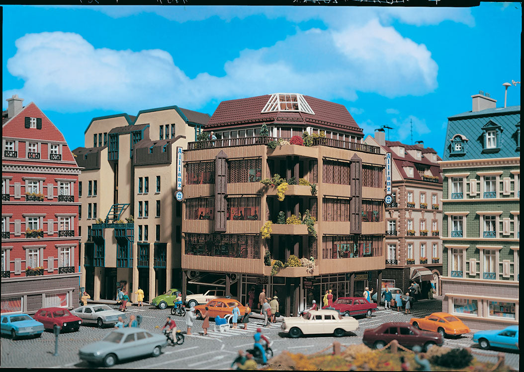 Modern Corner Office Building -- 5-1/2 x 5-1/2 x 7-7/8"  14 x 14 x 20cm-1