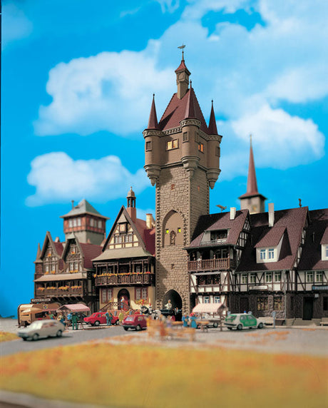 Rothenburg Tower -- 3-1/2 x 3-1/2 x 14-1/2"  9 x 9 x 36.5cm-1