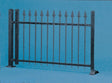 Iron Fence -- Black, Approximately Length: 74-3/4"  190cm