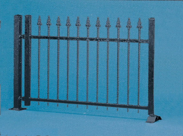 Iron Fence -- Black, Approximately Length: 74-3/4"  190cm