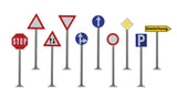 European Traffic Signs -- With Stickers for Customization-1