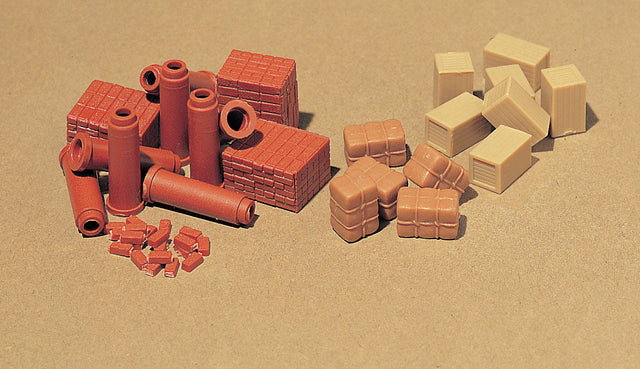 Brick Piles & Pipe -- 1/2 x 1/4 x 1/4"  11.6 x 7 x 7mm