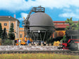 Spherical Gas Storage Tank -- 3-13/16 x 3-29/64 x 6"  9.5 x 8.6 x 15cm