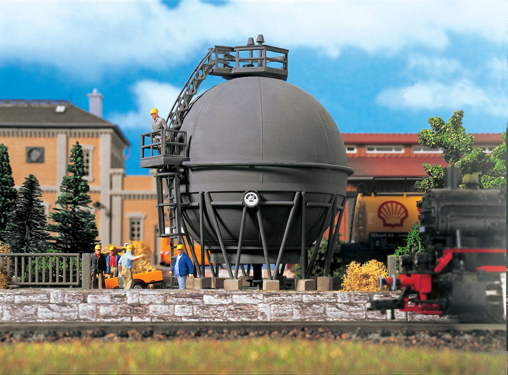 Spherical Gas Storage Tank -- 3-13/16 x 3-29/64 x 6"  9.5 x 8.6 x 15cm